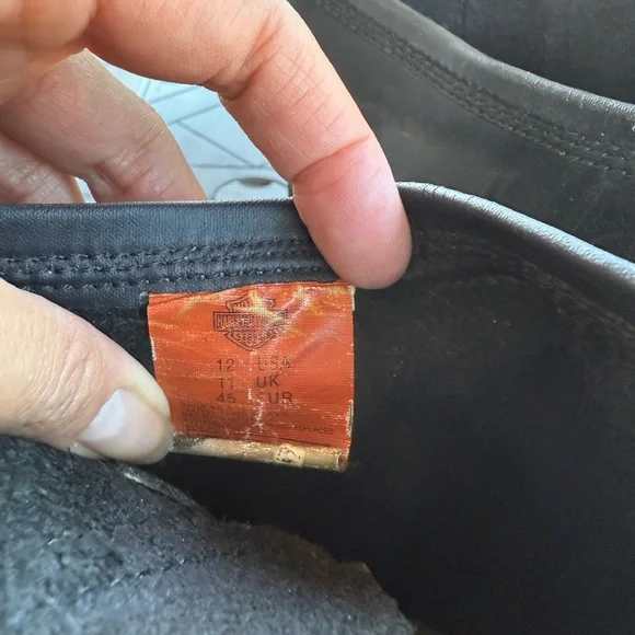 Harley-Davidson Black Motorcycle Boots with Buckles - Picture 11 of 11